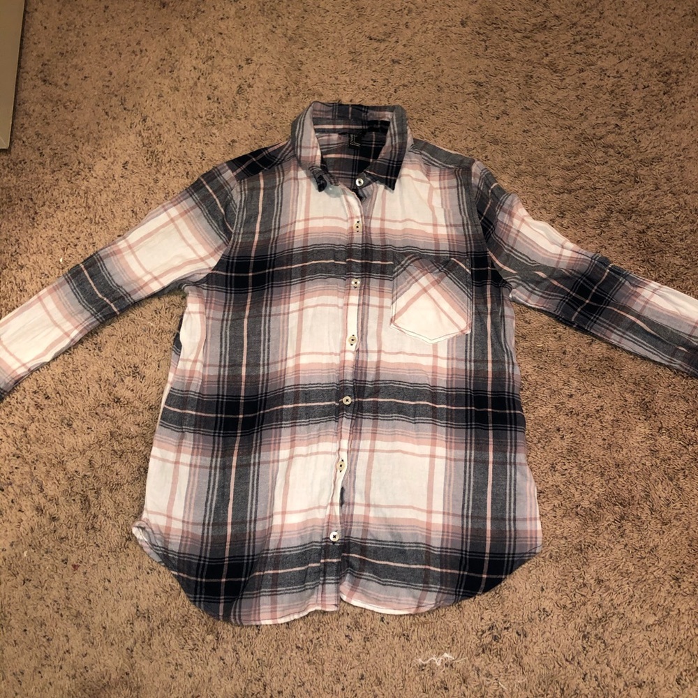 Forever 21 Plaid Button Up